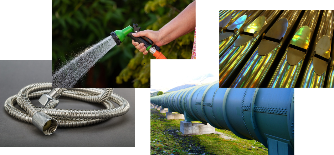 Here som picture collage of pipelines.